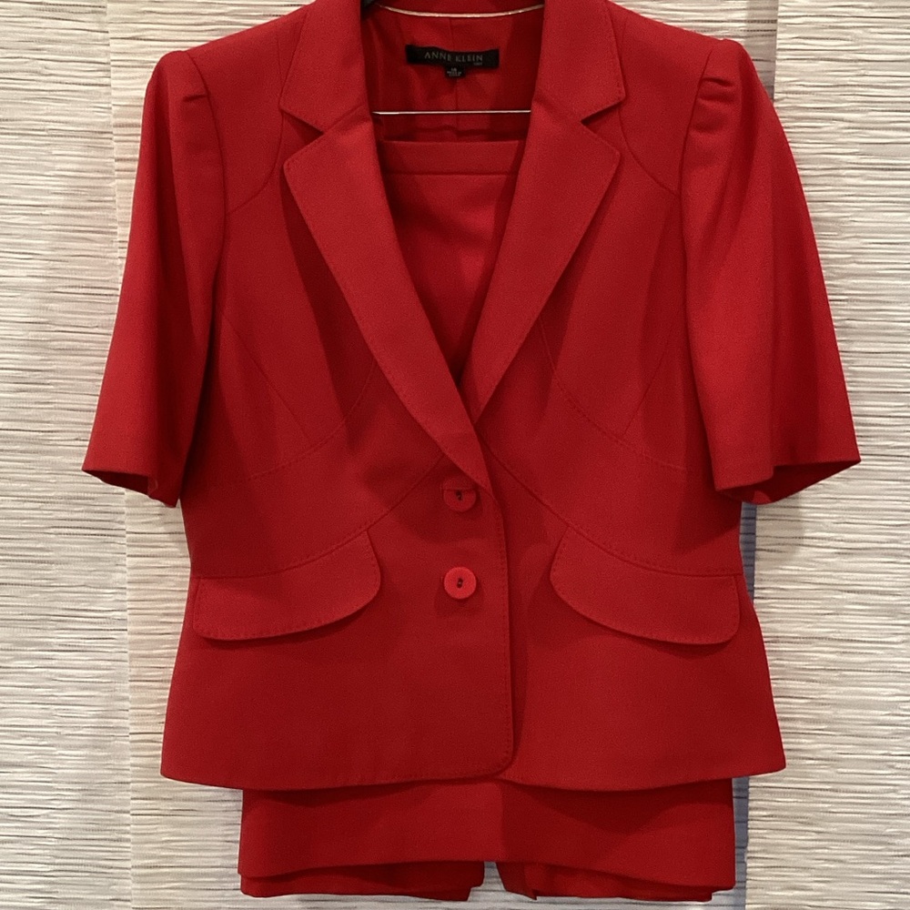 Anne Klein Women's Red Blazer Jacket